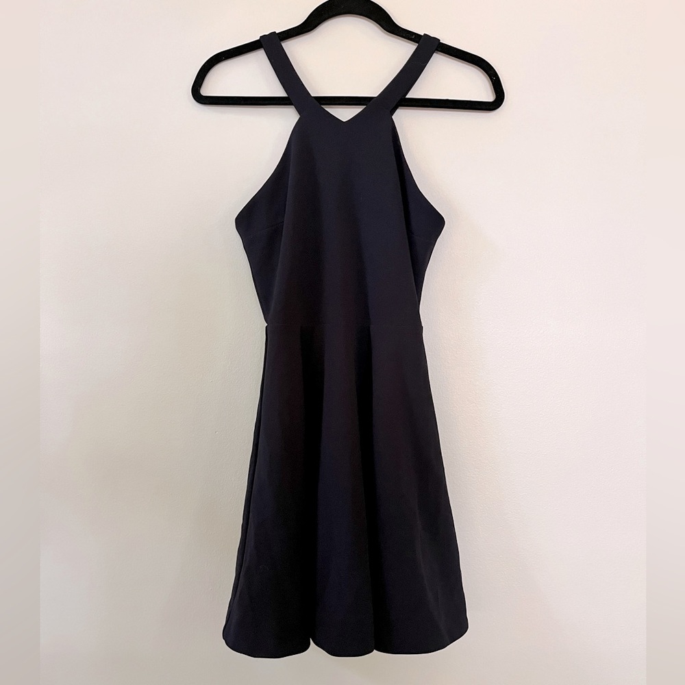 Elizabeth Crosby Halter Skater Dress